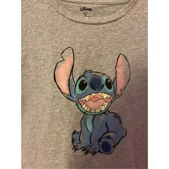 Disney Stitch Gray T Shirt - Picture 2 of 3